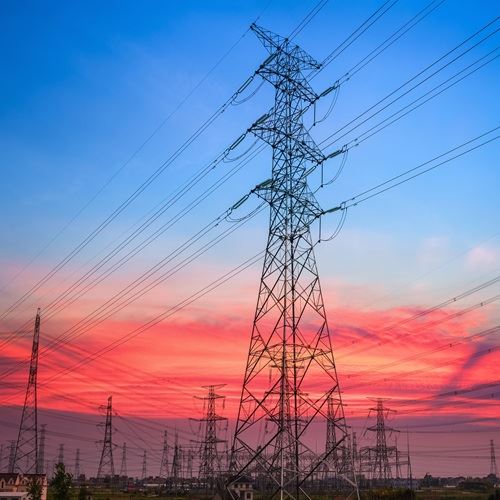 Electrical pylons pic