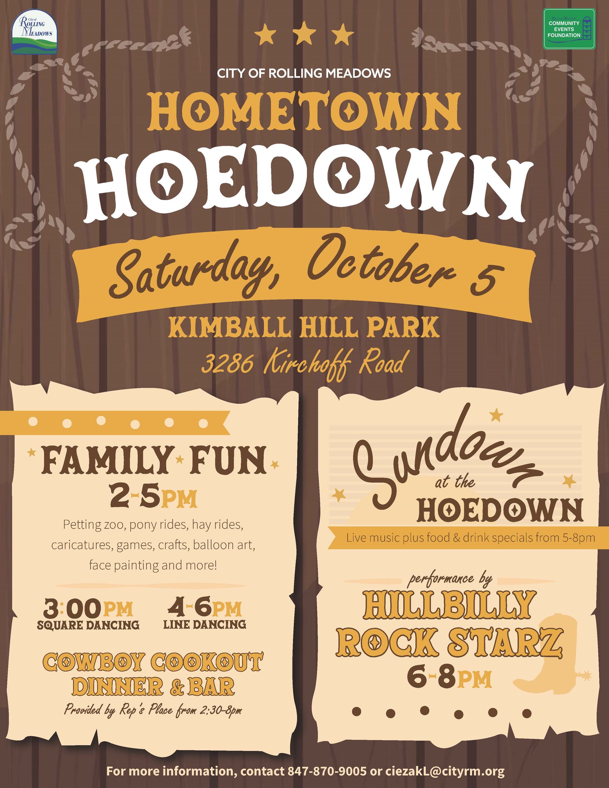 2024 HOMETOWN HOEDOWN Flyer