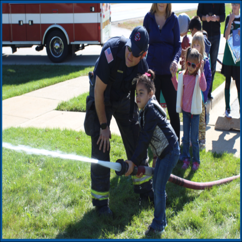 FD Firefighter w Kids and Hose 2017 LOGO
