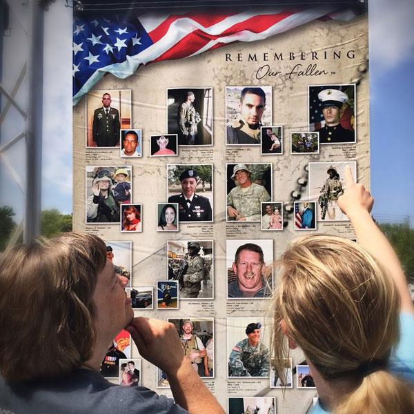 REM OUR FALLEN spectators